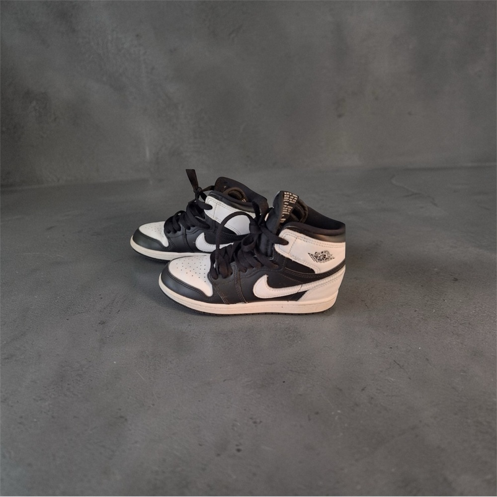 Black and White High-Top Sneakers